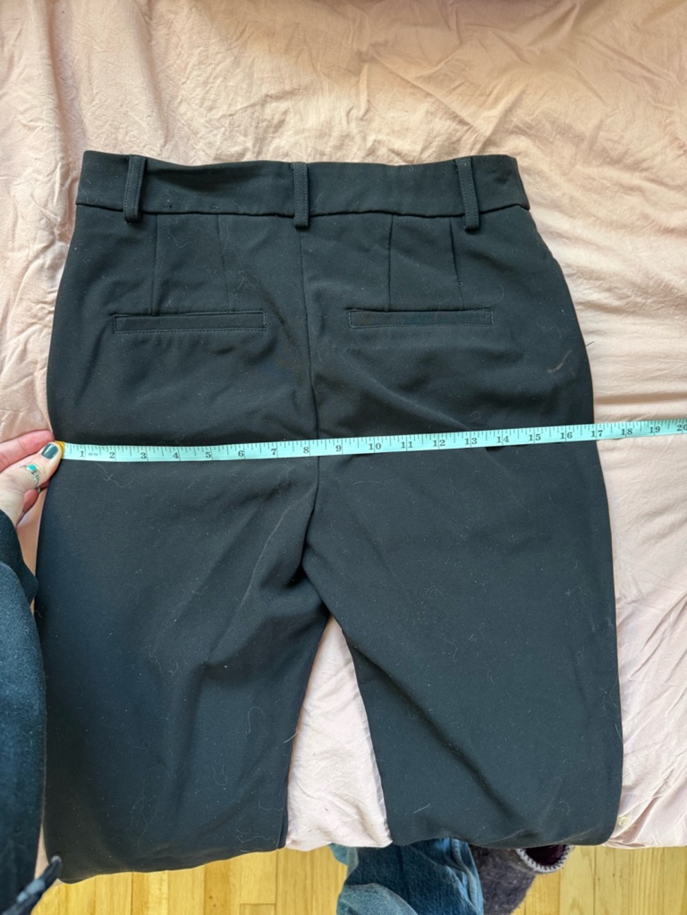 Express Editor Skinny Black Dress Pants - Classic Tailored Fit - Picture 6 of 7